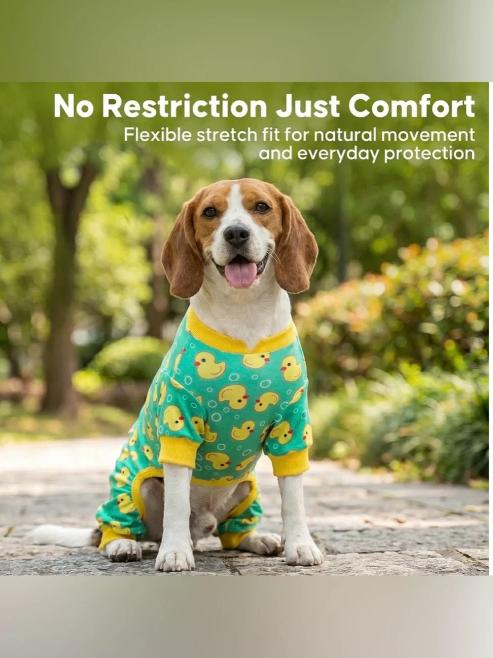 Amazon 4-Way Stretch, Lightweight & Breathable dog onsie